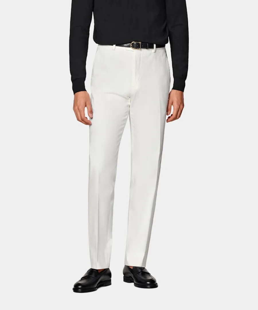 Suitsupply Pantalon Straight Leg blanc cassé Off-White Best