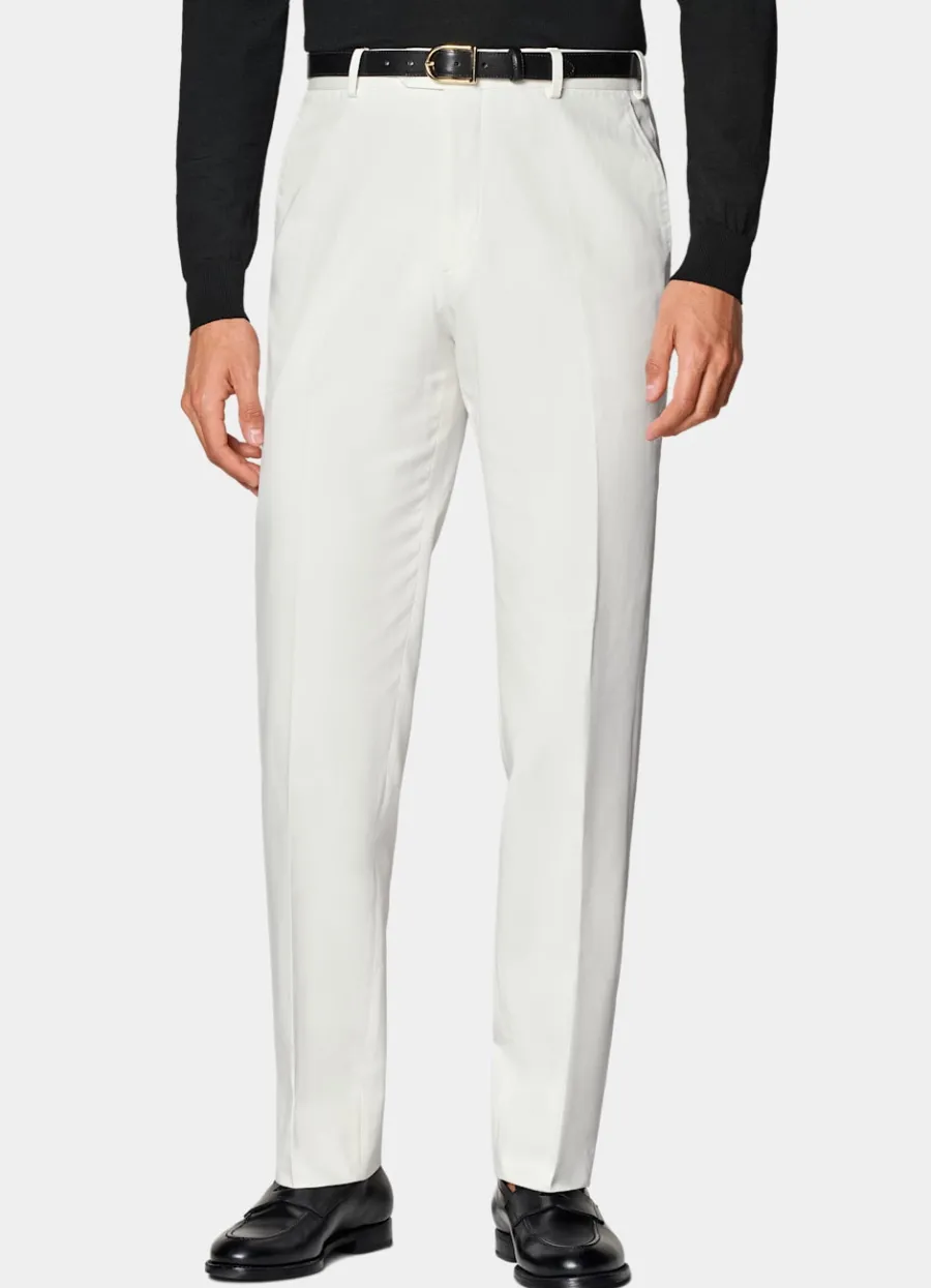 Suitsupply Pantalon Straight Leg blanc cassé Off-White Best