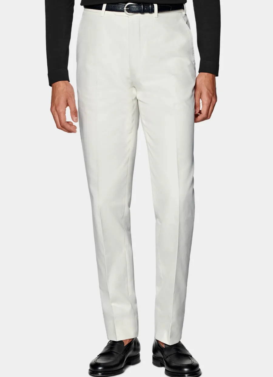 Suitsupply Pantalon Straight Leg blanc cassé Off-White Store