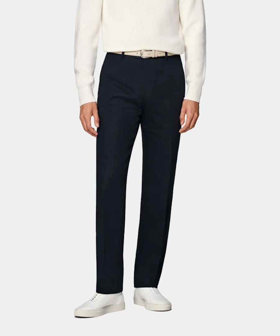 Suitsupply Pantalon Straight Leg bleu marine Navy Online