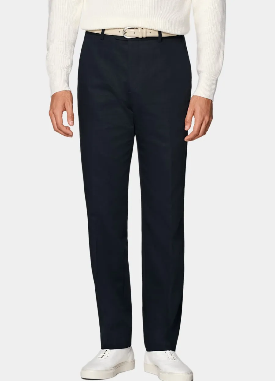 Suitsupply Pantalon Straight Leg bleu marine Navy Online