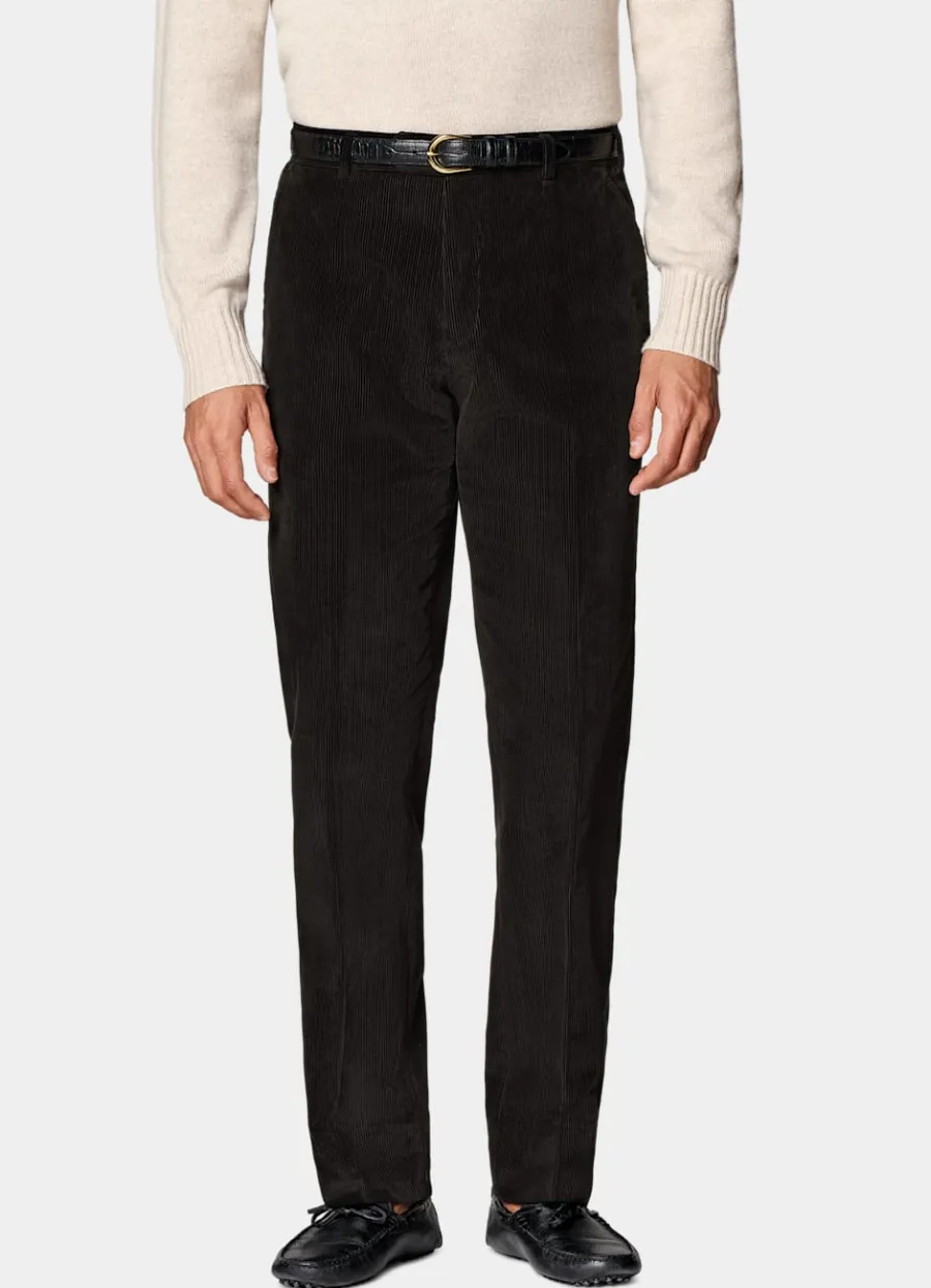 Suitsupply Pantalon Straight Leg marron foncé Dark Brown Outlet