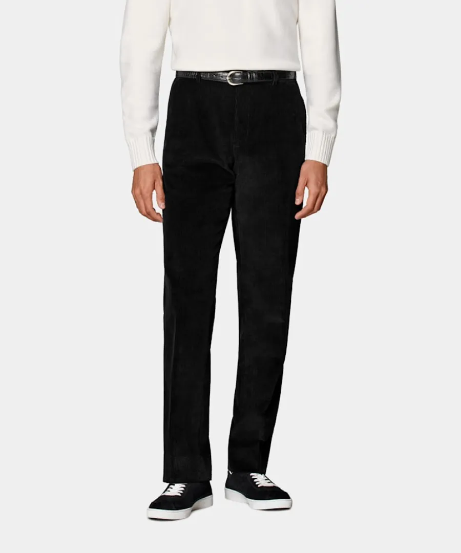 Suitsupply Pantalon Straight Leg noir Black Cheap