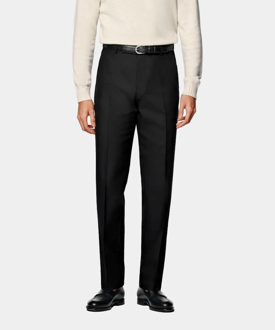 Suitsupply Pantalon Straight Leg noir Black Outlet