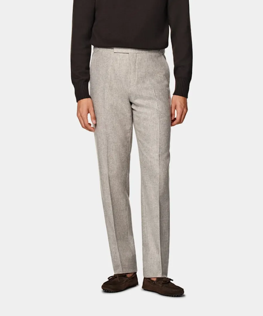 Suitsupply Pantalon Straight Leg taupe Cheap