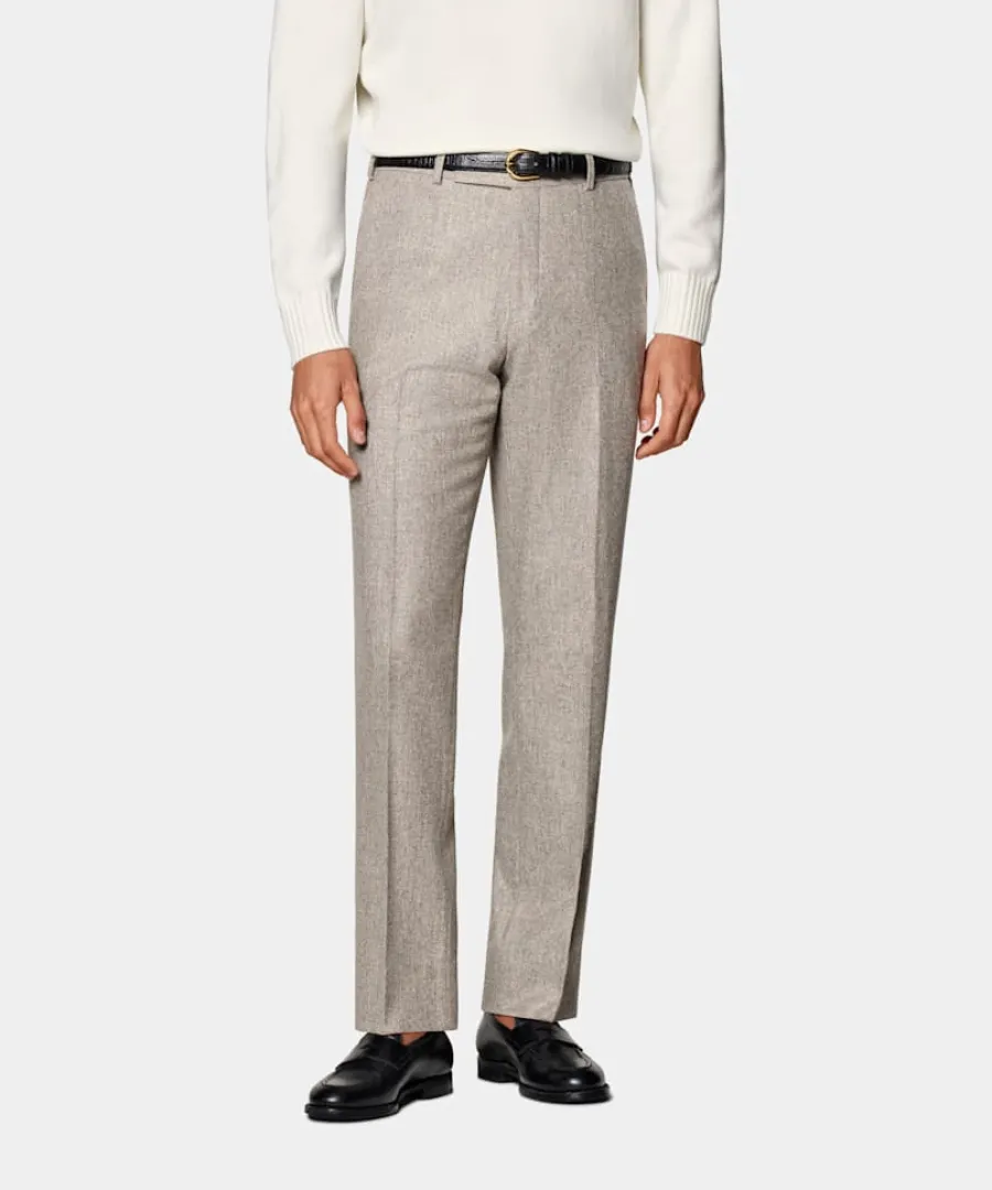 Suitsupply Pantalon Straight Leg taupe Clearance