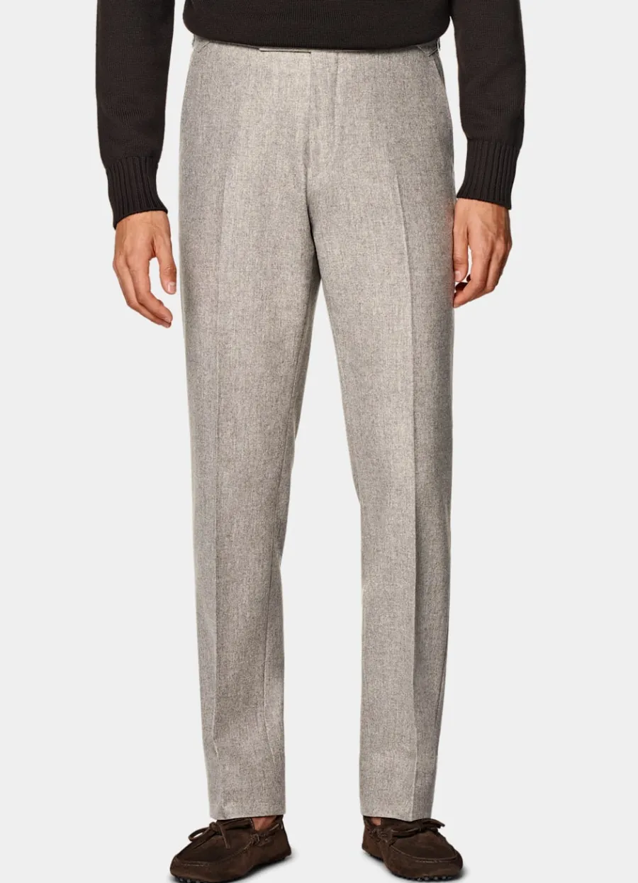 Suitsupply Pantalon Straight Leg taupe Cheap