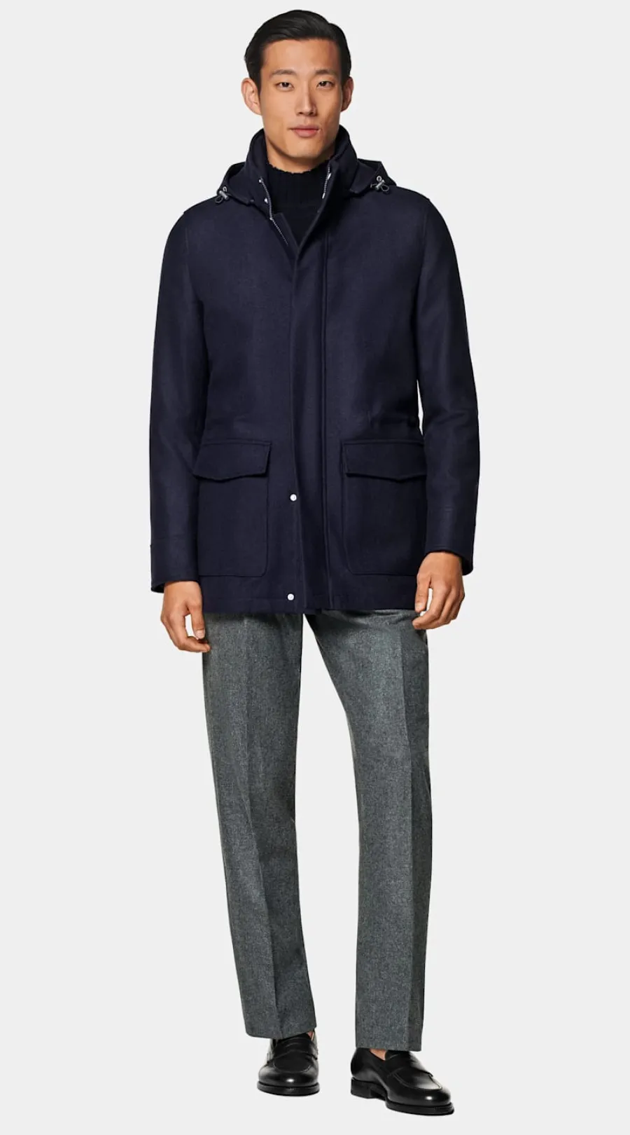 Suitsupply Parka rembourrée bleu marine Shop