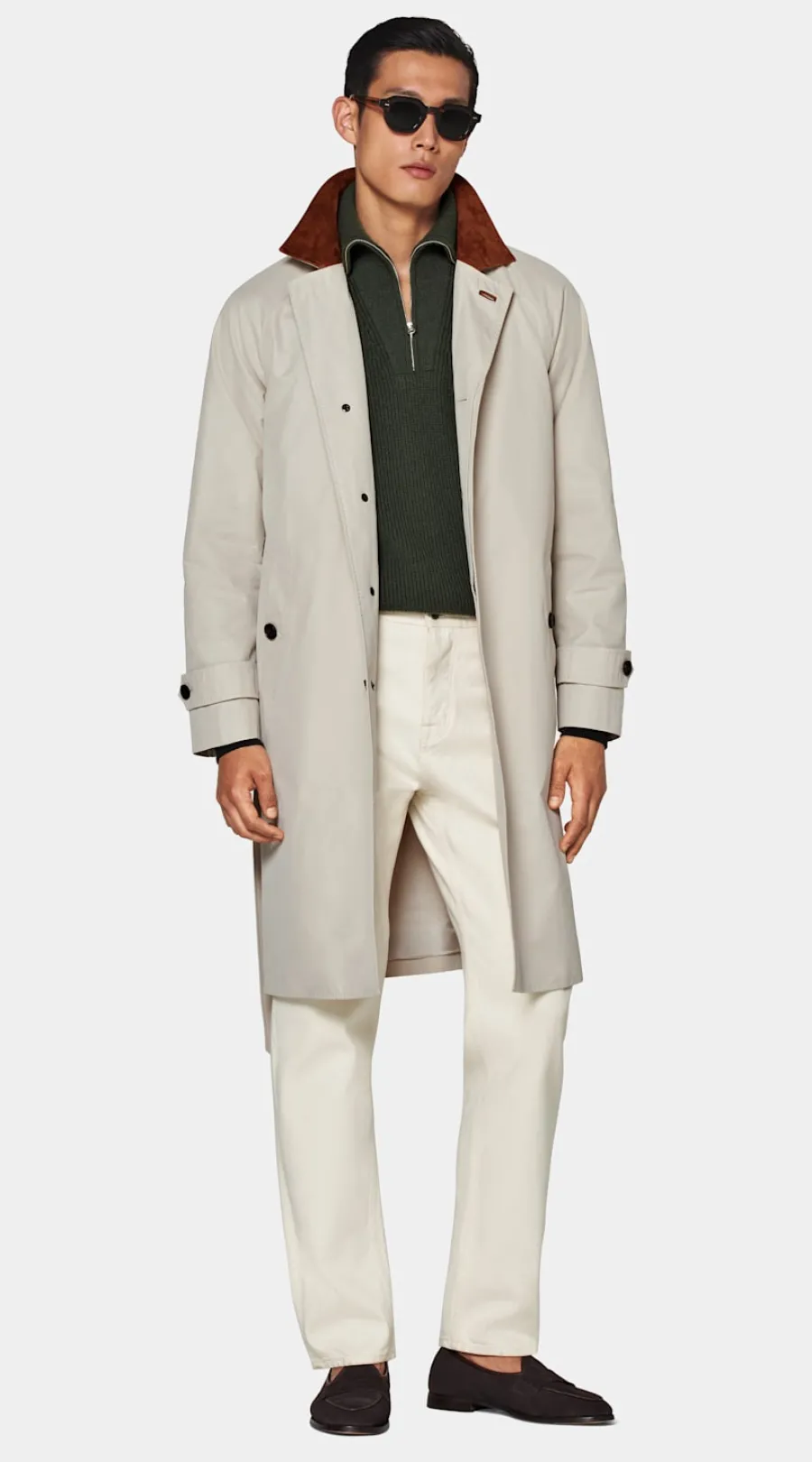 Suitsupply Trench ceinturé sable Cheap