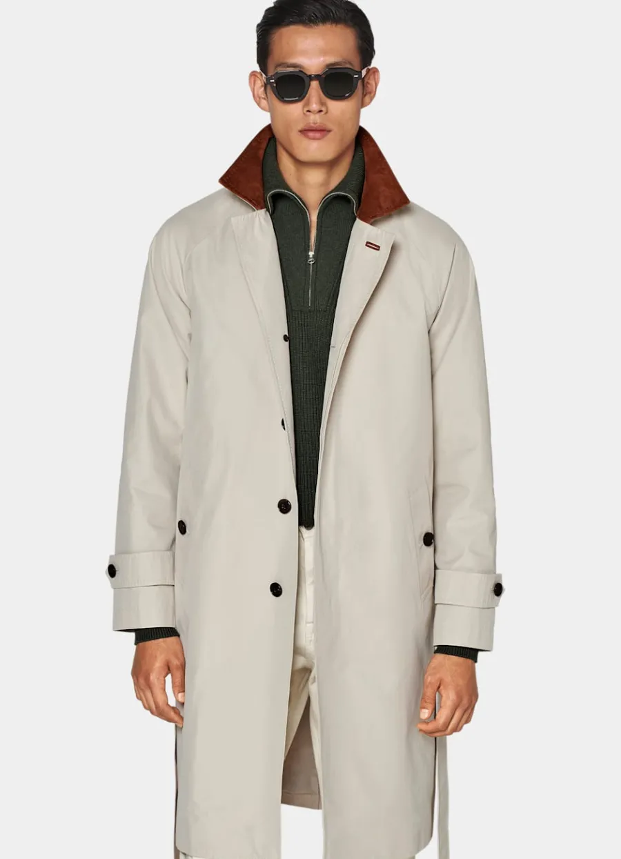 Suitsupply Trench ceinturé sable Cheap