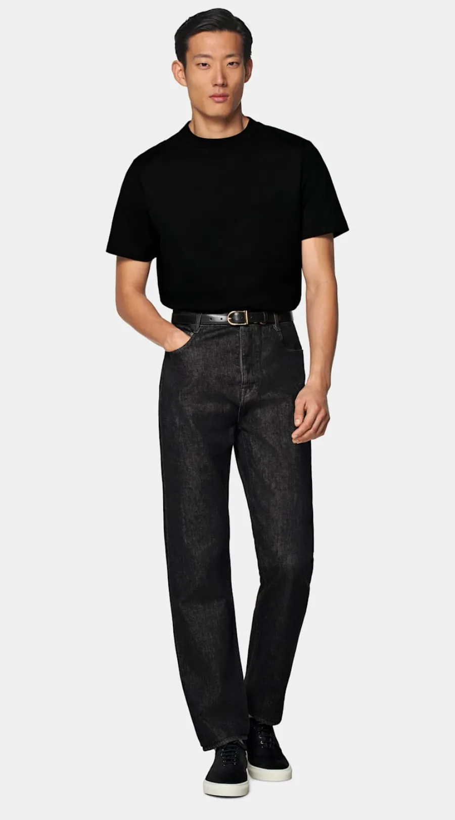 Suitsupply T-shirt col rond noir Black Online