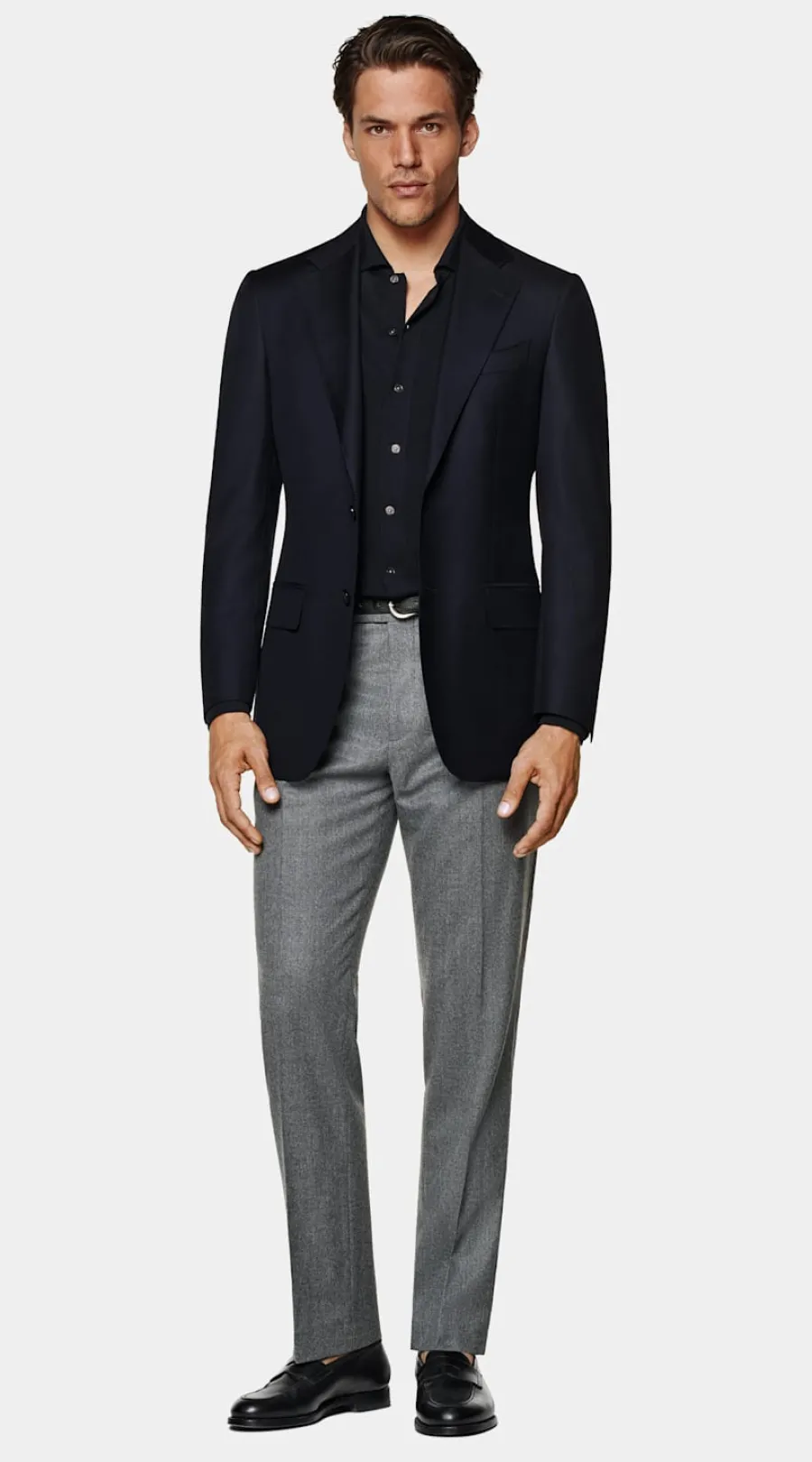 Suitsupply Veste de costume Havana coupe Tailored bleu marine Navy Best