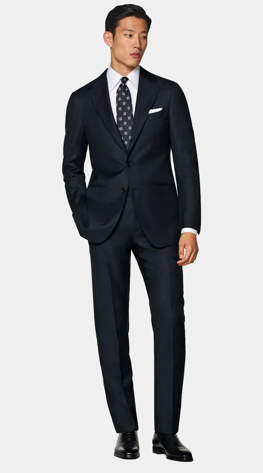 Suitsupply Veste de costume Havana coupe Tailored bleu marine œil-de-perdrix Navy Cheap