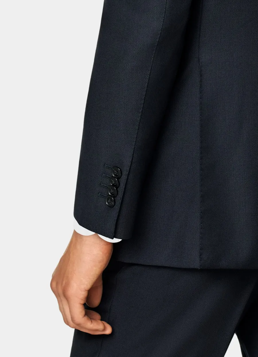 Suitsupply Veste de costume Havana coupe Tailored bleu marine œil-de-perdrix Navy Cheap