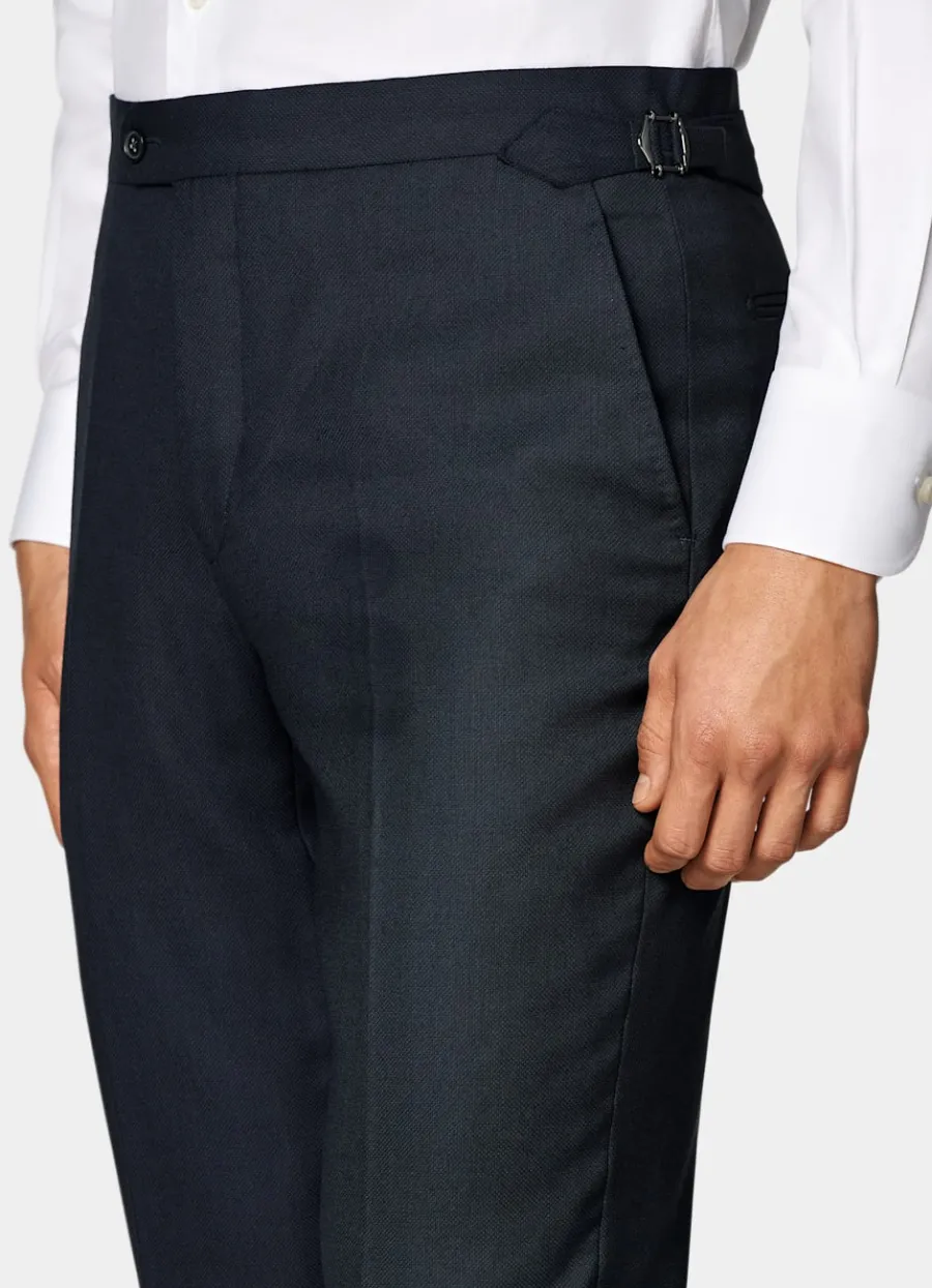 Suitsupply Veste de costume Havana coupe Tailored bleu marine œil-de-perdrix Navy Cheap