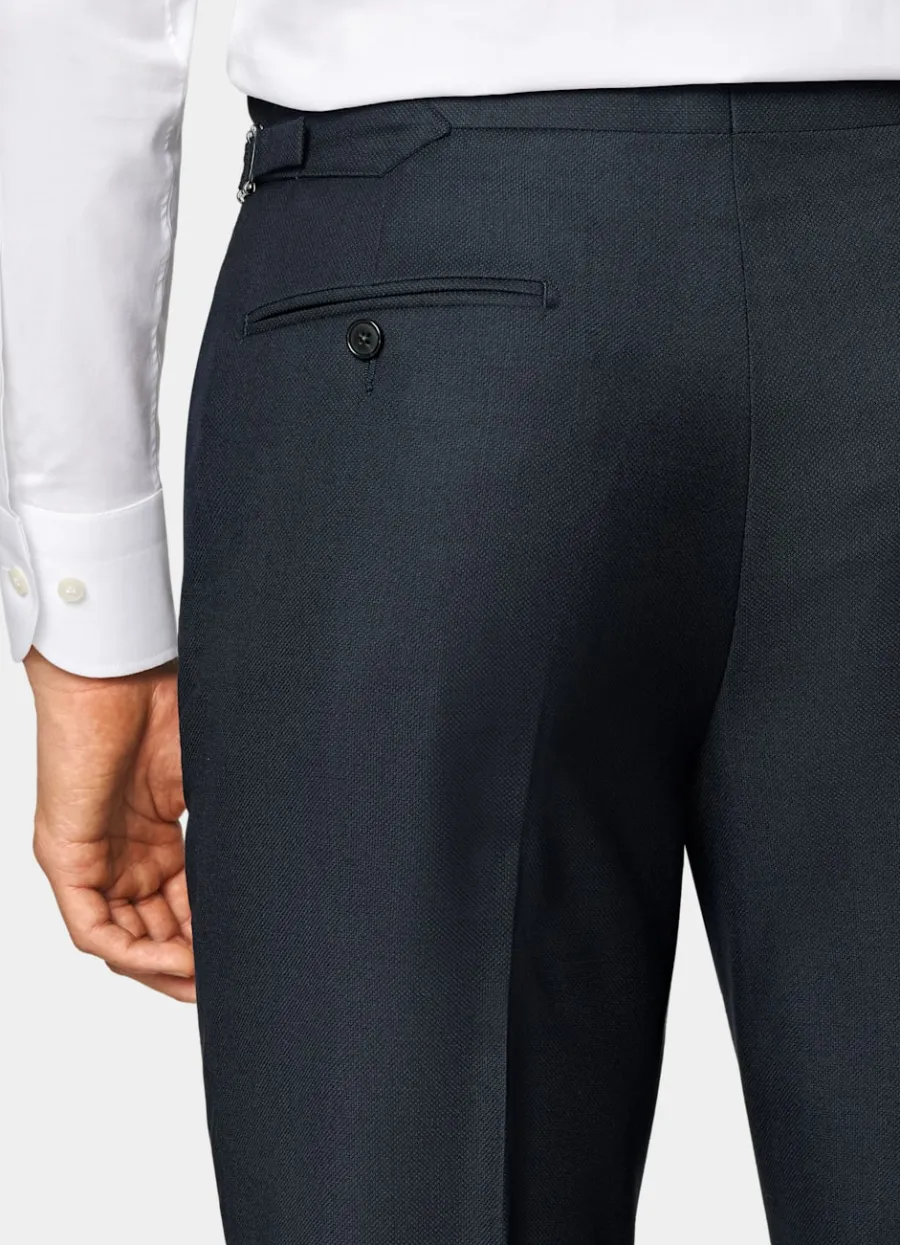 Suitsupply Veste de costume Havana coupe Tailored bleu marine œil-de-perdrix Navy Cheap