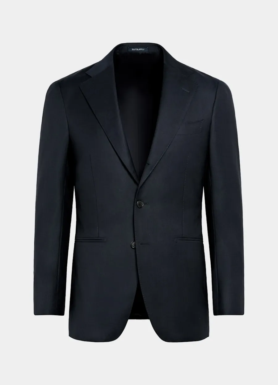 Suitsupply Veste de costume Havana coupe Tailored bleu marine œil-de-perdrix Navy Cheap