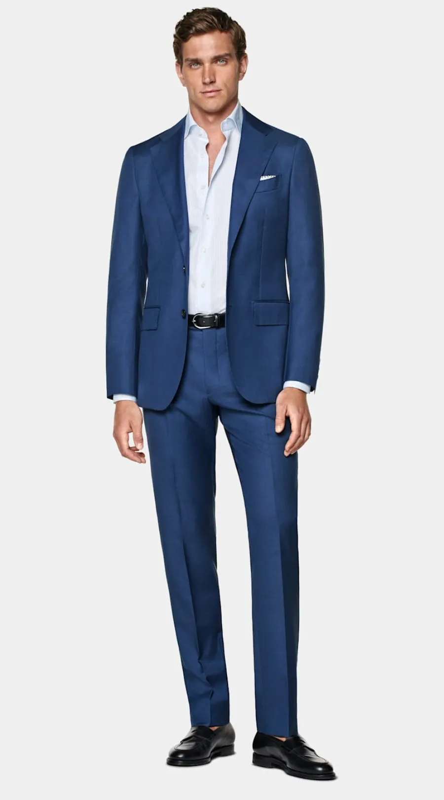 Suitsupply Veste de costume Havana coupe Tailored bleu moyen Mid Blue Fashion