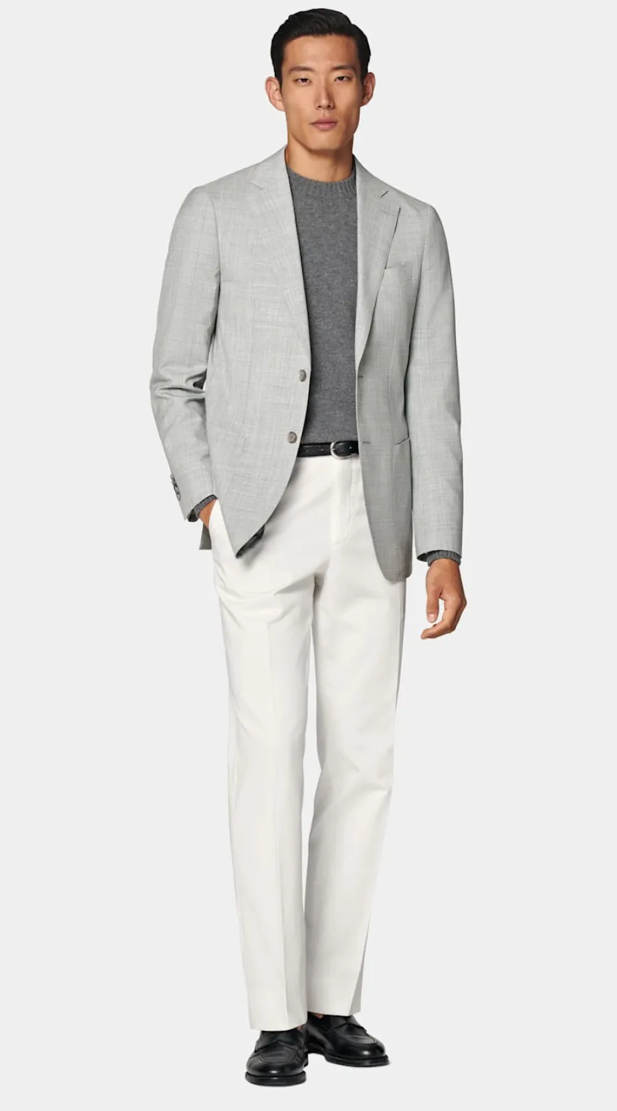 Suitsupply Veste de costume Havana coupe Tailored gris clair Sale