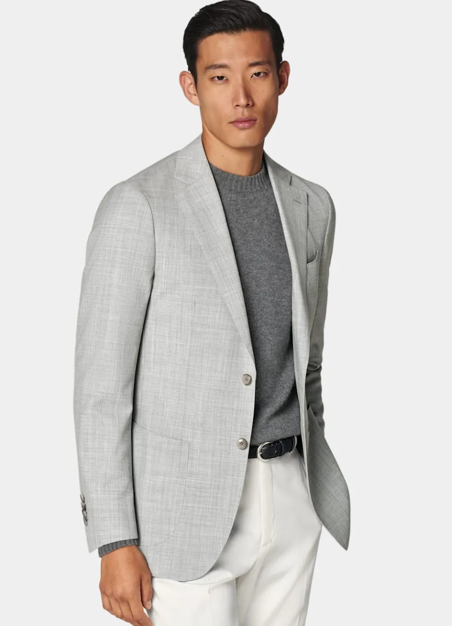 Suitsupply Veste de costume Havana coupe Tailored gris clair Sale