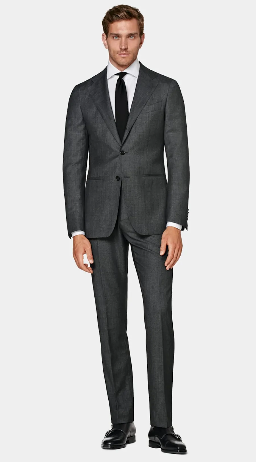 Suitsupply Veste de costume Havana coupe Tailored gris foncé œil-de-perdrix Sale