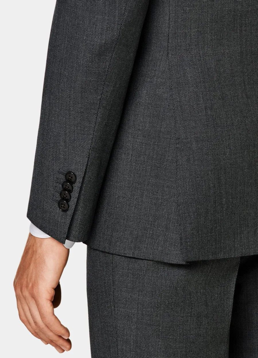 Suitsupply Veste de costume Havana coupe Tailored gris foncé œil-de-perdrix Sale