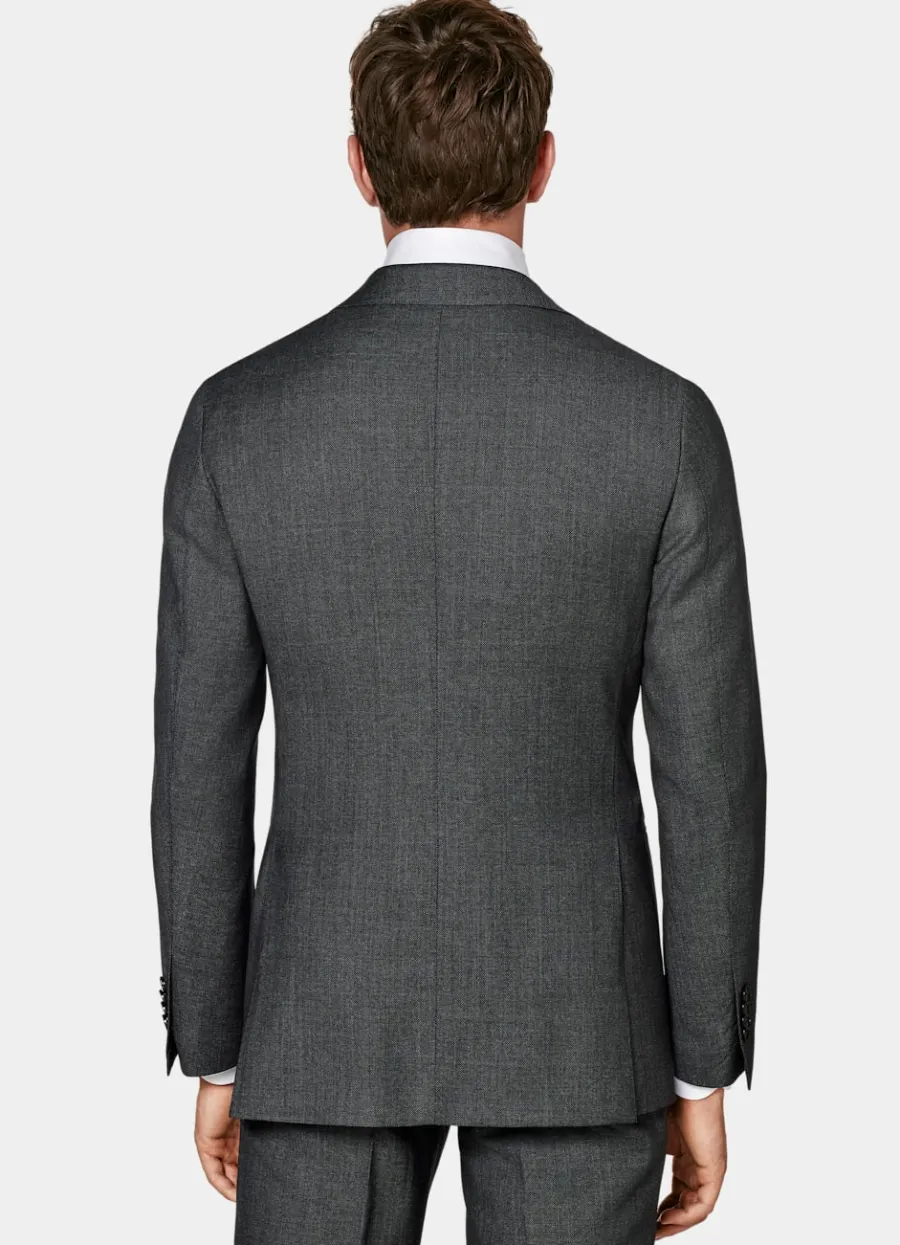 Suitsupply Veste de costume Havana coupe Tailored gris foncé œil-de-perdrix Sale