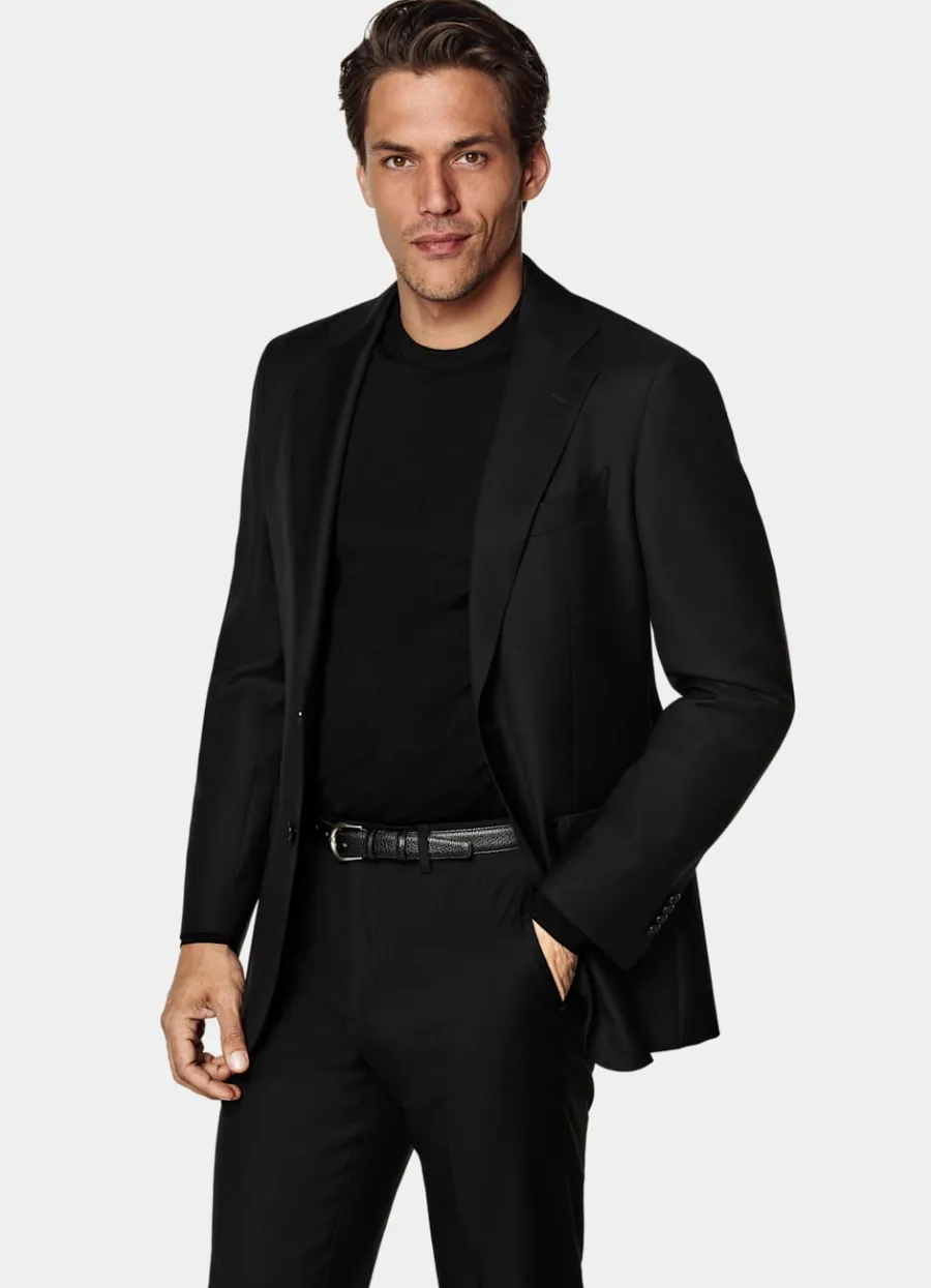 Suitsupply Veste de costume Havana coupe Tailored noire Black Online