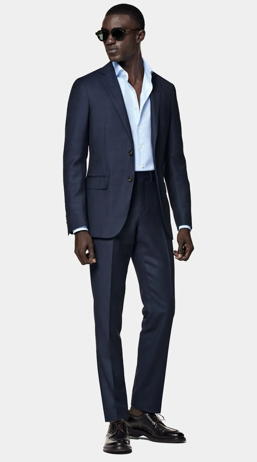 Suitsupply Veste de costume Sienna coupe Tailored bleu marine œil-de-perdrix Store