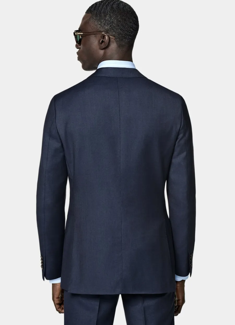 Suitsupply Veste de costume Sienna coupe Tailored bleu marine œil-de-perdrix Store