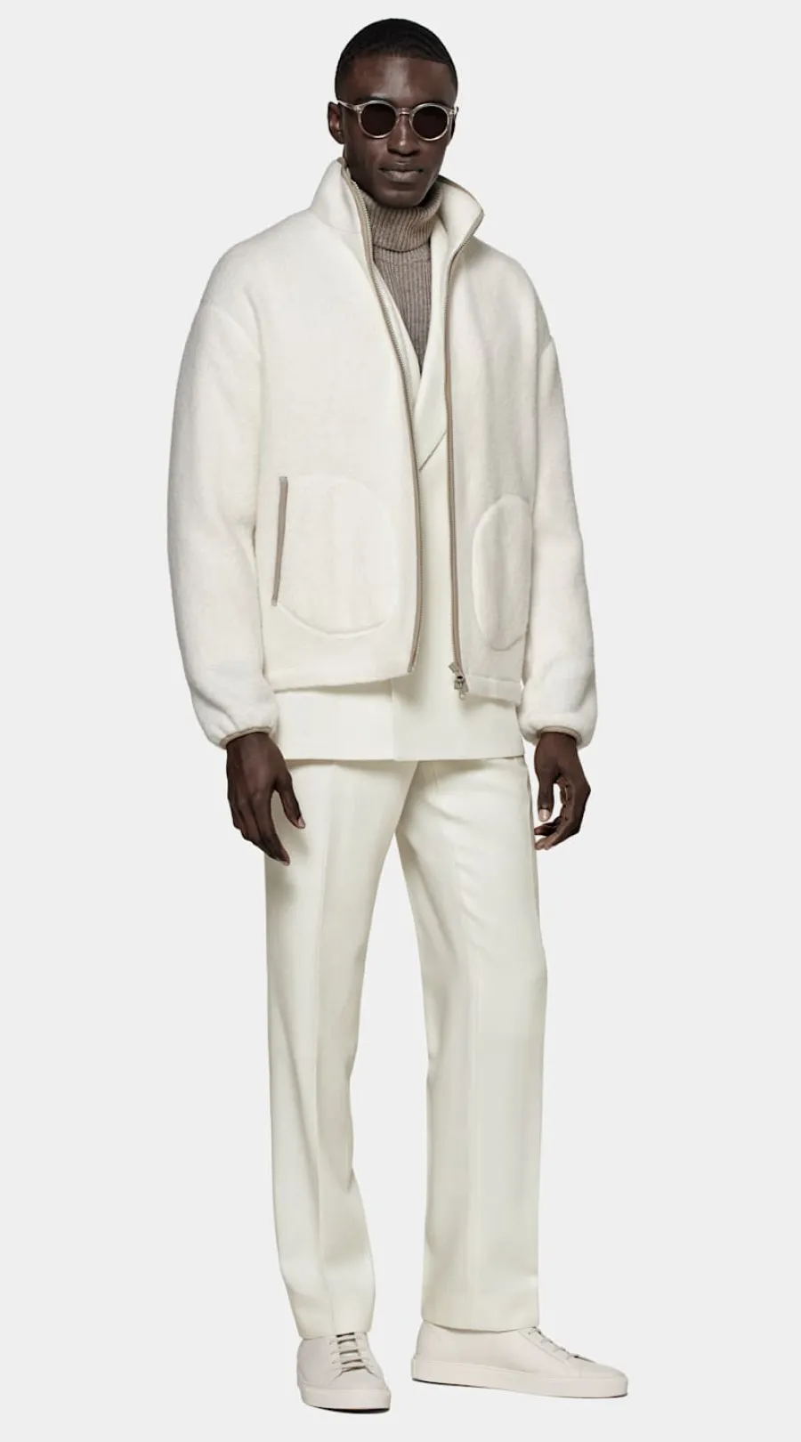 Suitsupply Veste de randonnée blanc cassé Cheap