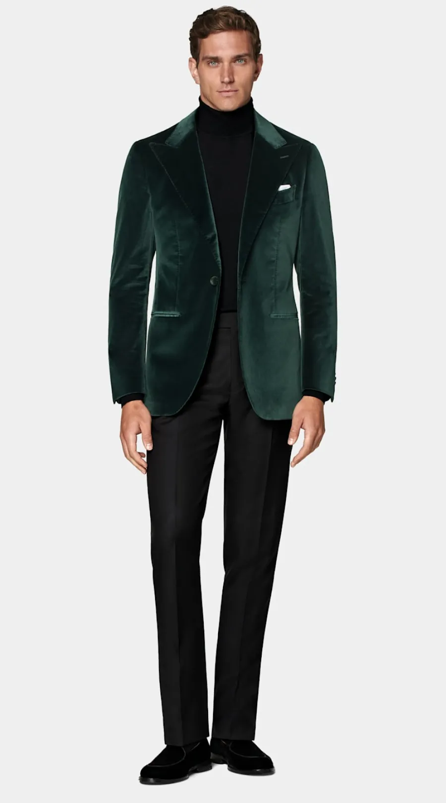 Suitsupply Veste de smoking Havana coupe Tailored vert foncé Dark Green Hot